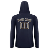 Custom Navy Brown UV-Hoodie