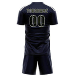 Custom Navy Olive Soccer Jersey
