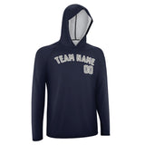 Custom Navy Gray UV-Hoodie