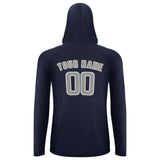 Custom Navy Gray UV-Hoodie