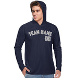 Custom Navy Gray UV-Hoodie