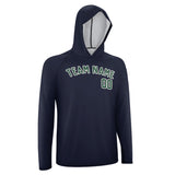 Custom Navy Green UV-Hoodie
