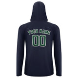 Custom Navy Green UV-Hoodie