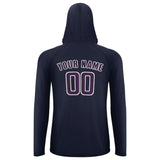 Custom Navy Purple UV-Hoodie