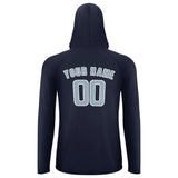 Custom Navy Light Blue UV-Hoodie