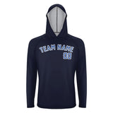 Custom Navy Sky Blue UV-Hoodie