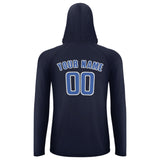 Custom Navy Sky Blue UV-Hoodie