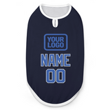Custom Navy Sky Blue Pet Vest