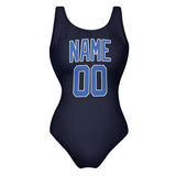 Custom Navy Sky Blue Swimsuit