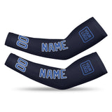 Custom Navy Sky Blue Arm Sleeve