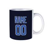 Custom Navy Sky Blue Mug