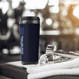 Custom Navy Sky Blue Stainless Steel Water Cup