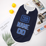 Custom Navy Sky Blue Pet Vest