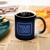 Custom Navy Sky Blue Magic Mug