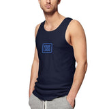 Custom Navy Sky Blue Men's Tank Top