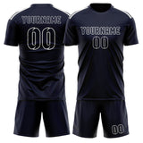 Custom Navy Navy Soccer Jersey