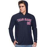 Custom Navy Pink UV-Hoodie