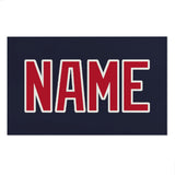 Custom Navy Red Beach Towel