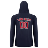 Custom Navy Red UV-Hoodie