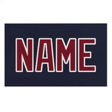 Custom Navy Crimson Red Beach Towel
