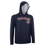 Custom Navy Crimson Red UV-Hoodie