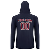 Custom Navy Crimson Red UV-Hoodie