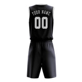 Custom Navy White Basketball Set