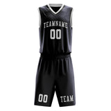 Custom Navy White Basketball Set