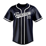 Custom Navy & White Colors Design Sports Baseball Jersey