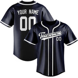 Custom Navy & White Colors Design Sports Baseball Jersey
