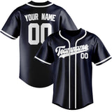 Custom Navy & White Colors Design Sports Baseball Jersey