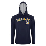 Custom Navy Yellow UV-Hoodie
