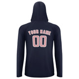 Custom Navy Light Pink UV-Hoodie