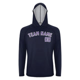 Custom Navy Light Purple UV-Hoodie