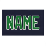 Custom Navy Emerald Green Beach Towel