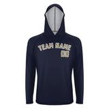 Custom Navy Light Khaki UV-Hoodie