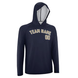 Custom Navy Light Khaki UV-Hoodie