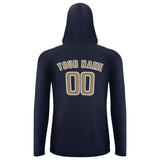 Custom Navy Light Khaki UV-Hoodie