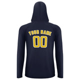 Custom Navy Gold UV-Hoodie