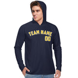 Custom Navy Gold UV-Hoodie