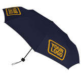 Custom Navy Yellow Automatic Umbrella