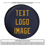 Custom Navy Yellow Truck Tires