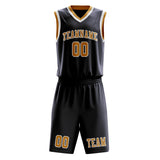 Custom Navy Yellow Basketball Set