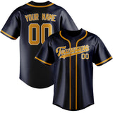 Custom Navy & Yellow Colors Design Sports Baseball Jersey