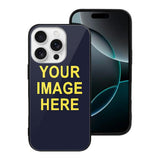 Custom Navy Light Yellow Phone Case