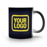 Custom Navy Light Yellow Magic Mug
