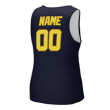 Custom Navy Light Yellow Men's Tank Top