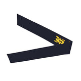 Custom Navy Light Yellow Headband