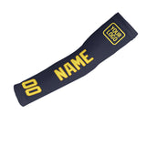 Custom Navy Light Yellow Arm Sleeve