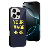 Custom Navy Light Yellow Phone Case